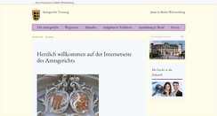 Desktop Screenshot of amtsgericht-tettnang.de